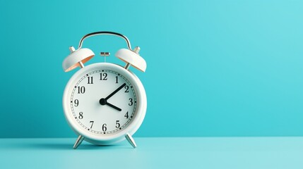 blue alarm clock generated by AI