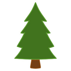 the simple green Christmas tree
