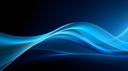 Abstract Blue Wave Futuristic Technology Background