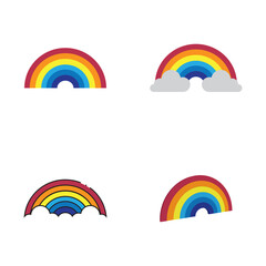 rainbow icon vector