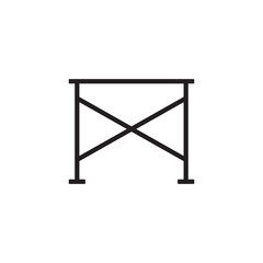 Scaffolding icon vector
