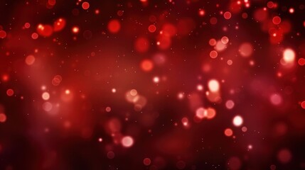 Abstract red bokeh Christmas background