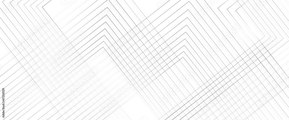 Poster White geometric abstract transparent background overlap layer on bright space with lines effect decoration and line stripes curve abstract presentation background.	