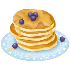 Blueberry pancake