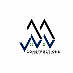 Real Estate logo design with letter W L.