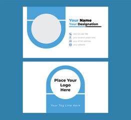 Corporate horizontal business card design