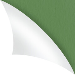 paper sheet turn curl and flip Curled page corner with shadow on transparent background. Blank sheet of page fold