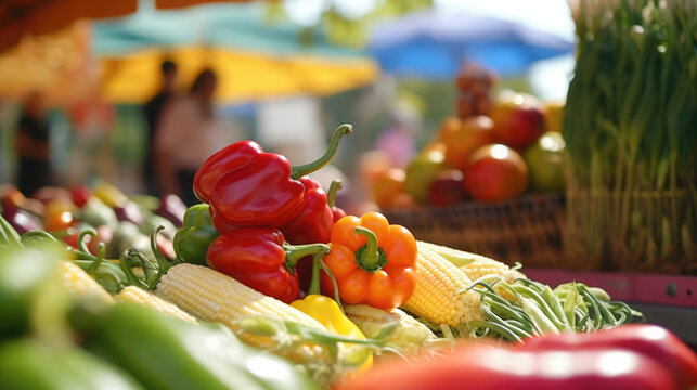 Labor Day Visit To A Farmers Market Fresh Produce, Background Image, Hd
