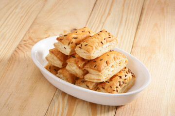 Fan Khari Puff,  Salty flaky and crispy bakery Snack