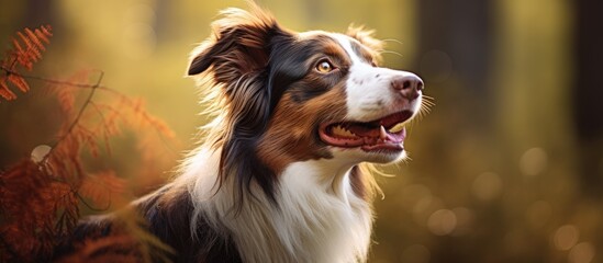 Portrait of an Australian shepherd canine