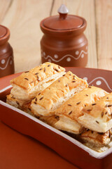 Fan Khari Puff,  Salty flaky and crispy bakery Snack