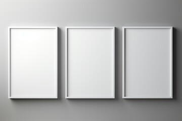 Picture frame blank screen for advertising. Generative AI