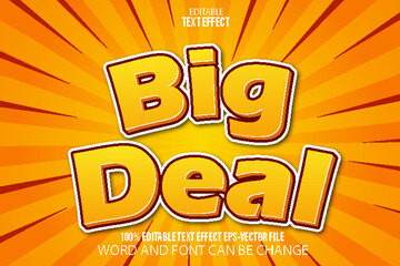 Big Deal Editable Text Effect Flat Gradient Style