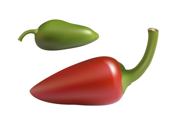 colorful hot chili pepper