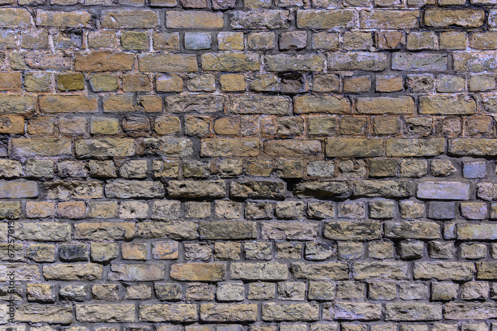 Wall mural wall made of old sand-lime brick as a background 2