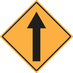 Go straight traffic sign . Go straight direction traffic sign vector