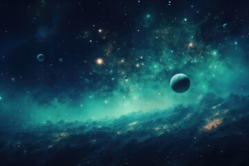 Galaxy Space. cosmos and star background. Generative AI