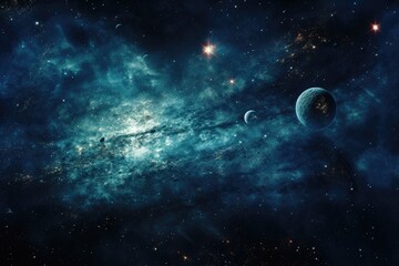 Obraz na płótnie Canvas Galaxy Space. cosmos and star background. Generative AI