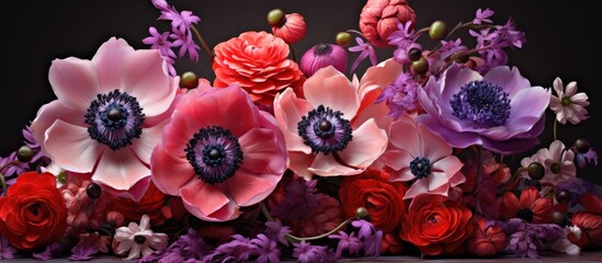 Obraz na płótnie Canvas Spring brings forth beautiful flowers such as anemones