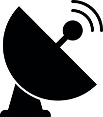 Satellite dish icon. Telecommunication signs and symbols.