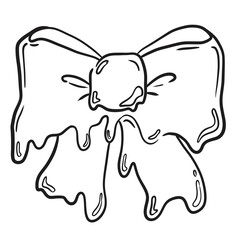 Melting ribbon outline