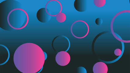 Abstract minimal gradient geometric circle background