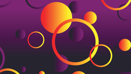 Abstract minimal gradient geometric circle background