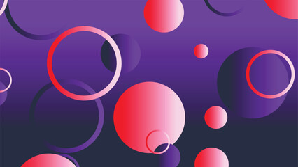 Abstract minimal gradient geometric circle background