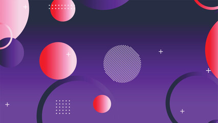Abstract minimal gradient geometric circle background
