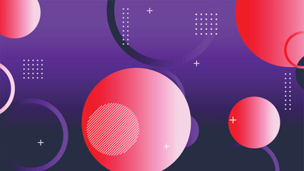 Abstract minimal gradient geometric circle background