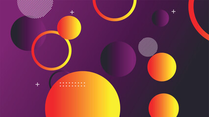 Abstract minimal gradient geometric circle background