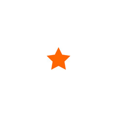 orange star vector hand draw design