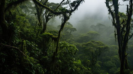 Obraz na płótnie Canvas The Lush Cloud Forests , Background Image, Hd