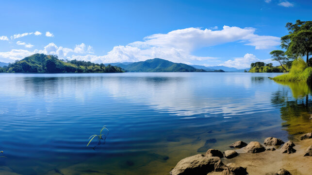 The Tranquil Lake Peaceful, Background Image, Hd