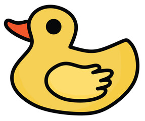 Duck Toys, Cute Baby Items and Toy Accessories Vector Illustration, Cute Baby Equipment, Accessories, and Toy Item