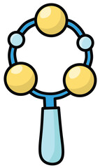 Cute Baby Items and Toy Accessories Vector Illustration, Cute Baby Equipment, Accessories, and Toy Item