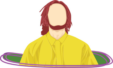 Gen-Z Character Illustration Element