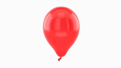 red balloon isolated