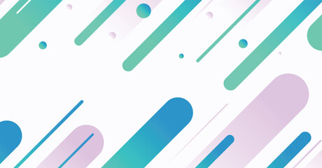 Abstract minimal geometric shape background with gradient