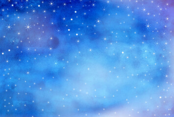 Nachthimmel, Sterne oder Schnee - 672588511