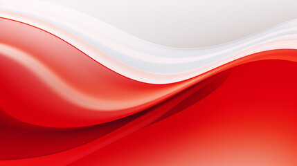 Red and white abstract wave background