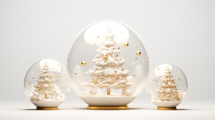 Fototapeta na wymiar Christmas globe with christmas tree inside