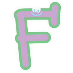 Cute A to Z alphabet design with happy face for brand logo, logo design, cartoon character, emotion icons, font, typography, ad, fabric print, fashion, accessory, education book, stickers, initials