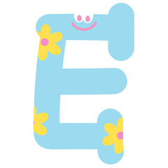 A to Z alphabet designs with flower pattern for brand logo, logo design, cartoon character, emotion icons, font, typography, ad, fabric print, fashion, accessory, education book, stickers, initials