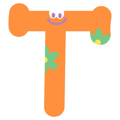 A to Z alphabet designs with flower pattern for brand logo, logo design, cartoon character, emotion icons, font, typography, ad, fabric print, fashion, accessory, education book, stickers, initials