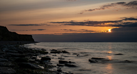 zachód słońca ,klify © Mariusz