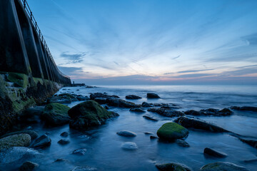 plaża Folkestone - obrazy, fototapety, plakaty