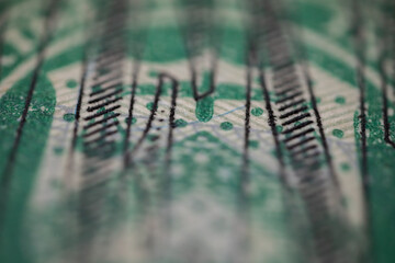 twenty paper dollar bill macro. Super Macro for a twenty dollar bill. Financial Wealth: Capital and...