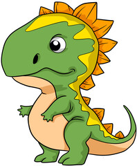 cartoon dinosaur illustration clip art
