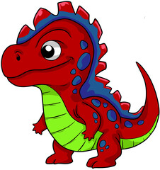 Fototapeta premium cartoon dinosaur illustration clip art